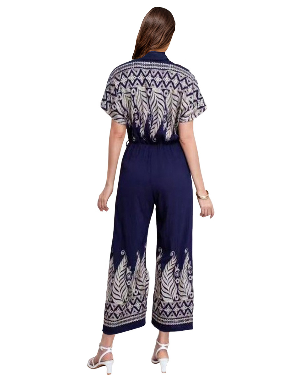 Foto 4 pulgar | Jumpsuit Casual Bordado Pantalón Recto Coco Moda