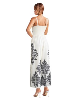 Foto 3 | Jumpsuit Casual Pantalón Amplio Tirantes Diseño Floral Coco Moda