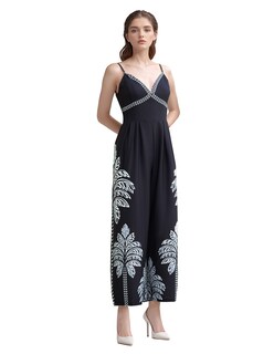 Foto 1 | Jumpsuit Casual Pantalón Amplio Tirantes Diseño Floral Coco Moda