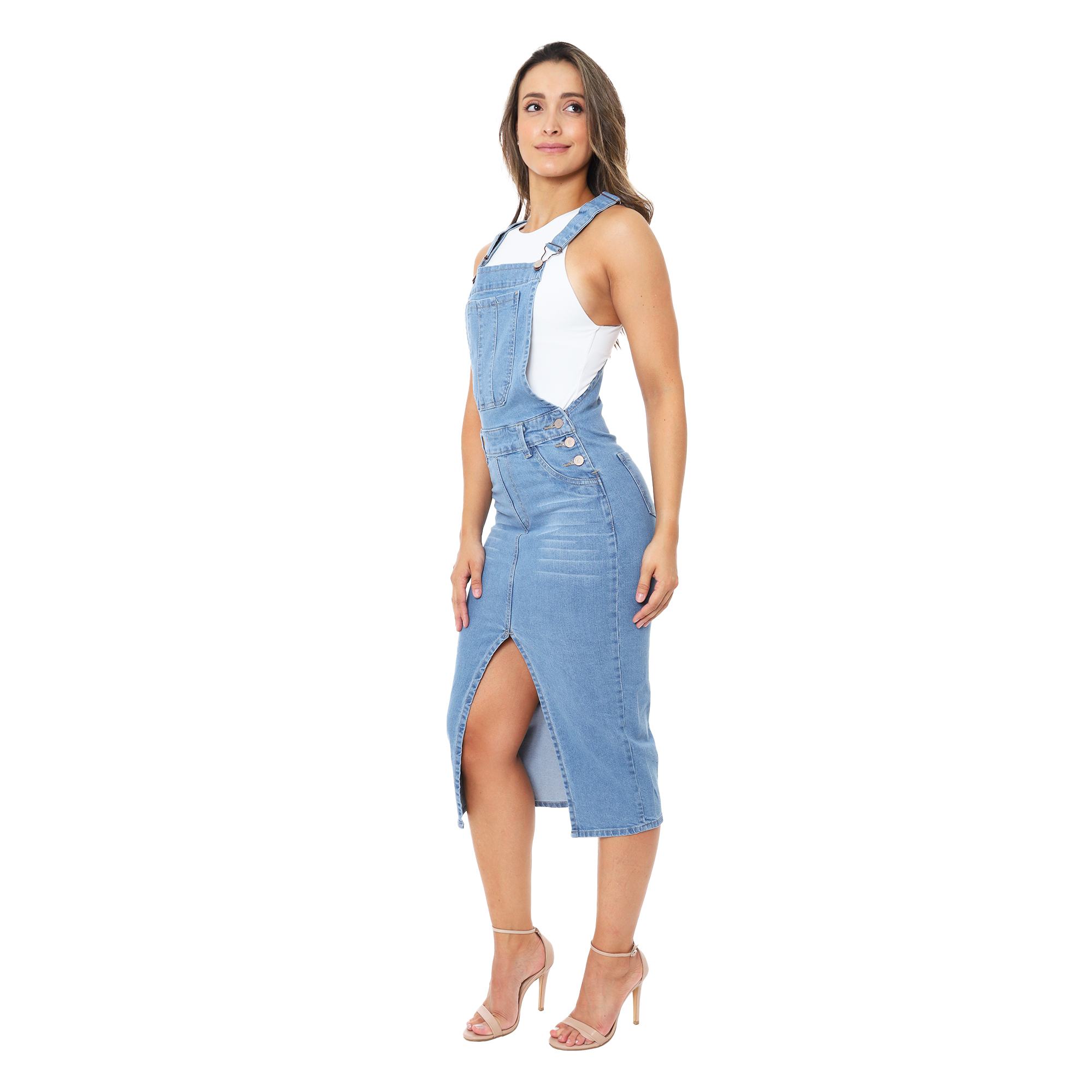 Foto 4 pulgar | Jumper Peto Falda Pineda Jeans para Mujer
