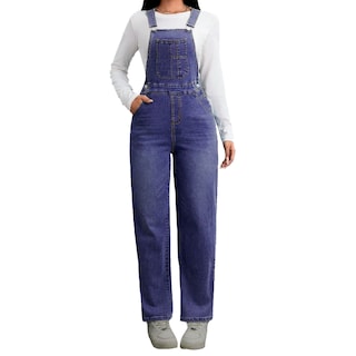 Foto 1 | Overol Recto Britos Jeans Mujer Mezclilla Azul 024776