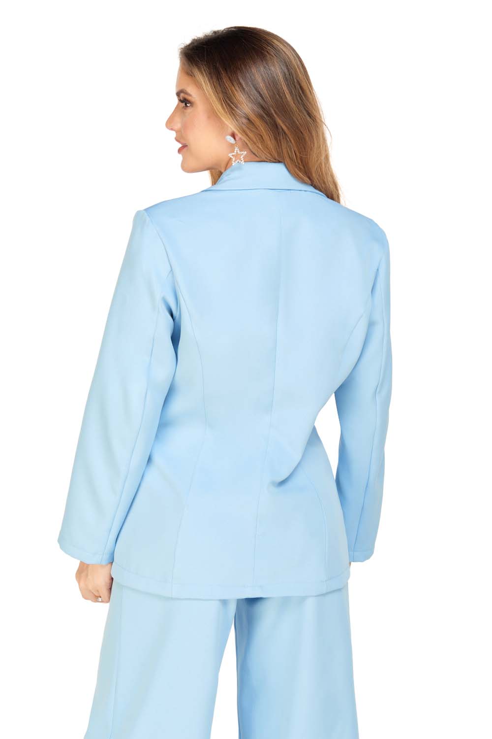 Foto 2 | Saco Formal para Mujer Mundo Terra Azul