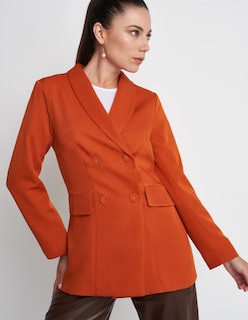 Foto 1 | Saco Devendi Naranja para Mujer