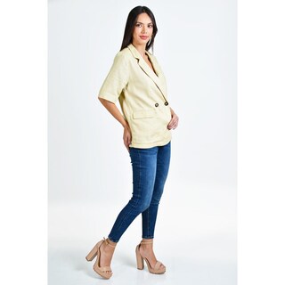 Foto 2 | Blazer Roman Fashion Beige para Mujer