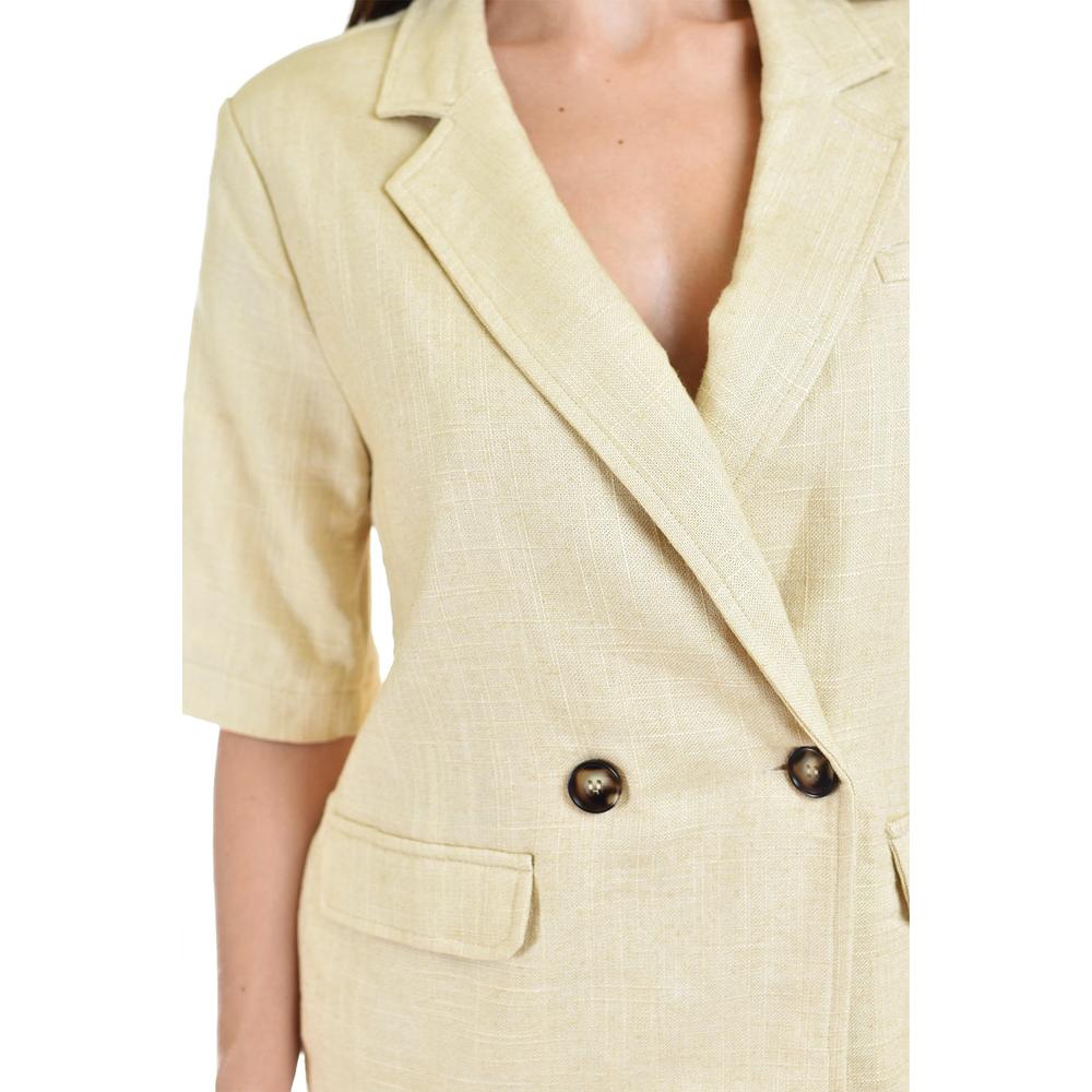 Foto 4 | Blazer Roman Fashion Beige para Mujer