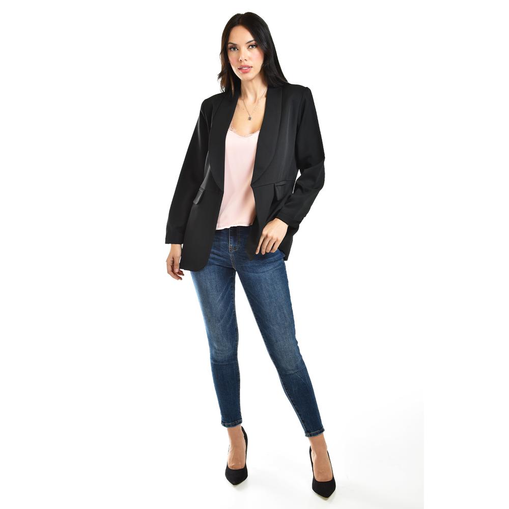 Foto 5 | Blazer Manga 3/4 Roman Fashion Juvenil Negro
