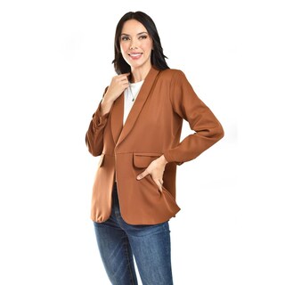 Foto 1 | Blazer Manga 3/4 Roman Fashion /juvenil, 12255 (cafe) Cafe