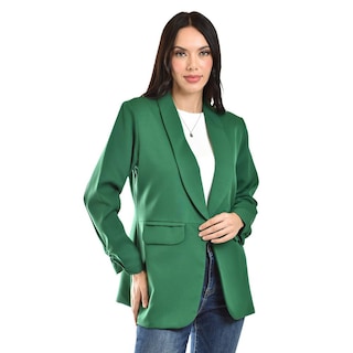 Foto 2 | Blazer Manga 3/4 Roman Fashion Verde