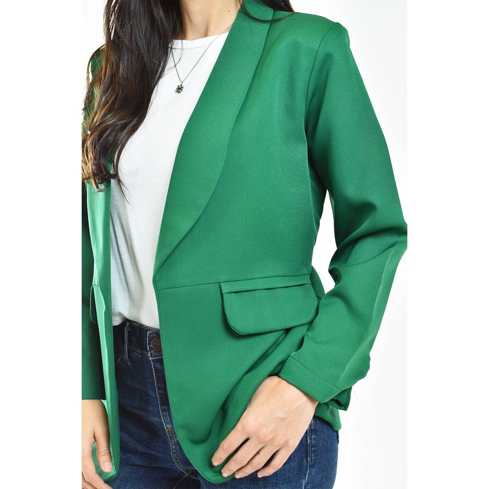 Foto 5 pulgar | Blazer Manga 3/4 Roman Fashion Verde