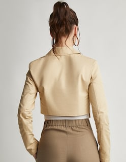 Foto 2 | Saco Devendi Color Beige Corto