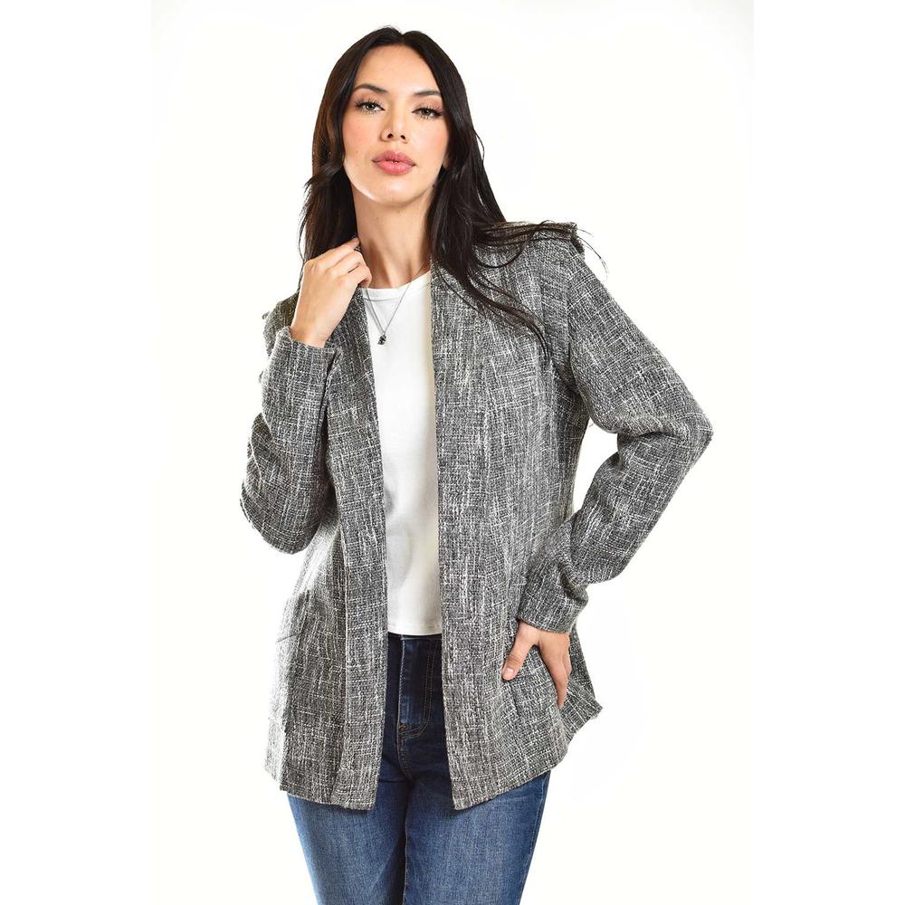 Blazer Con Textura Roman Fashion /juvenil, 9192 (gris) Gris