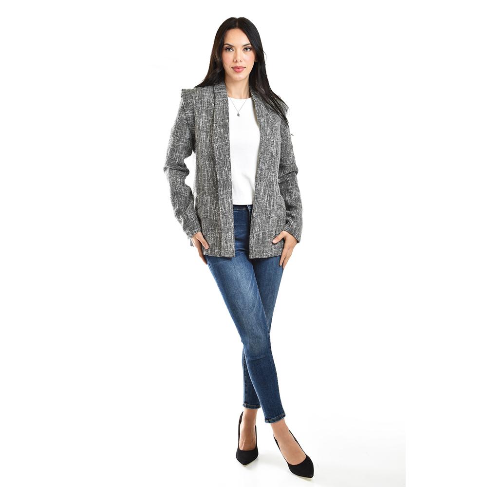 Foto 3 pulgar | Blazer Con Textura Roman Fashion /juvenil, 9192 (gris) Gris