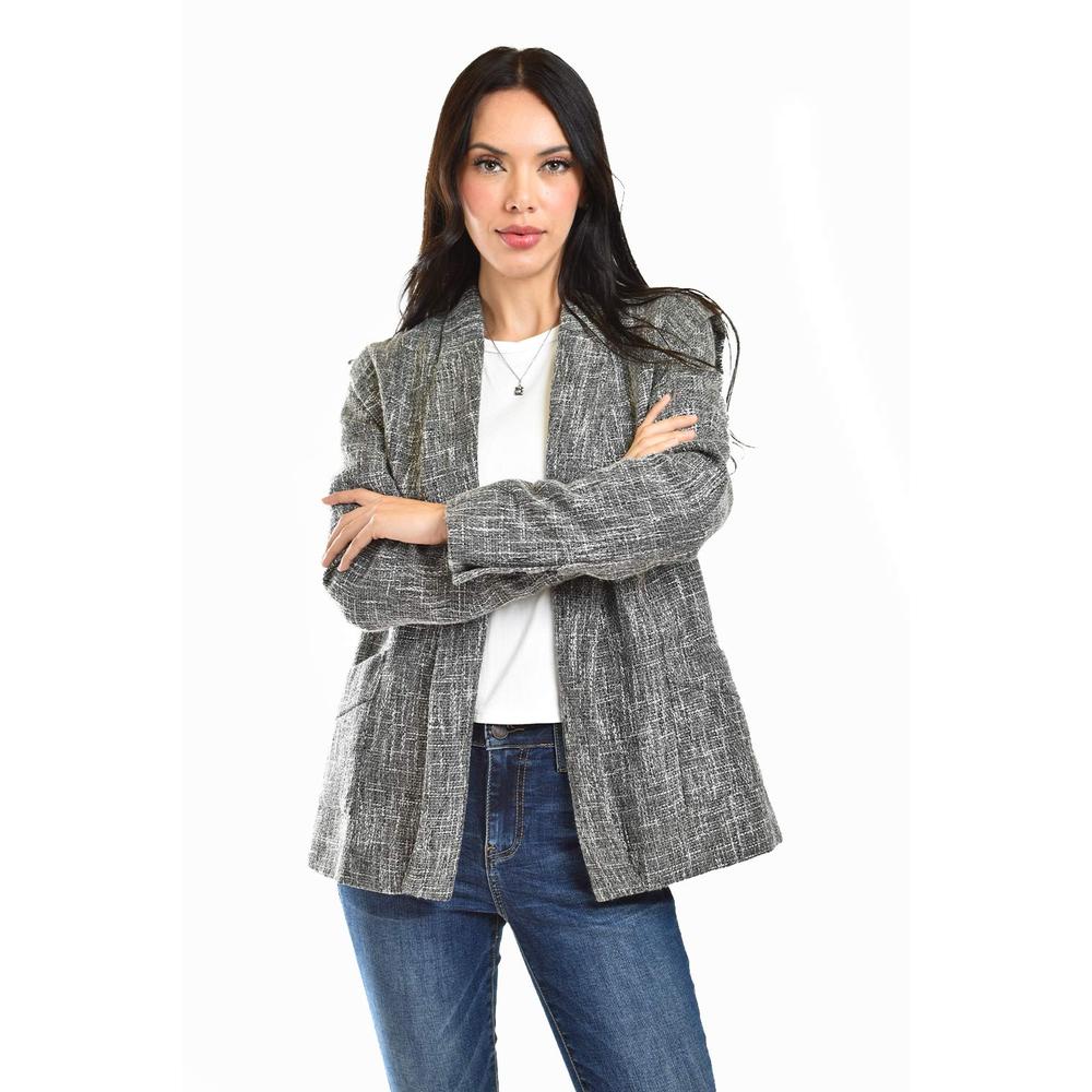 Foto 5 | Blazer Con Textura Roman Fashion /juvenil, 9192 (gris) Gris