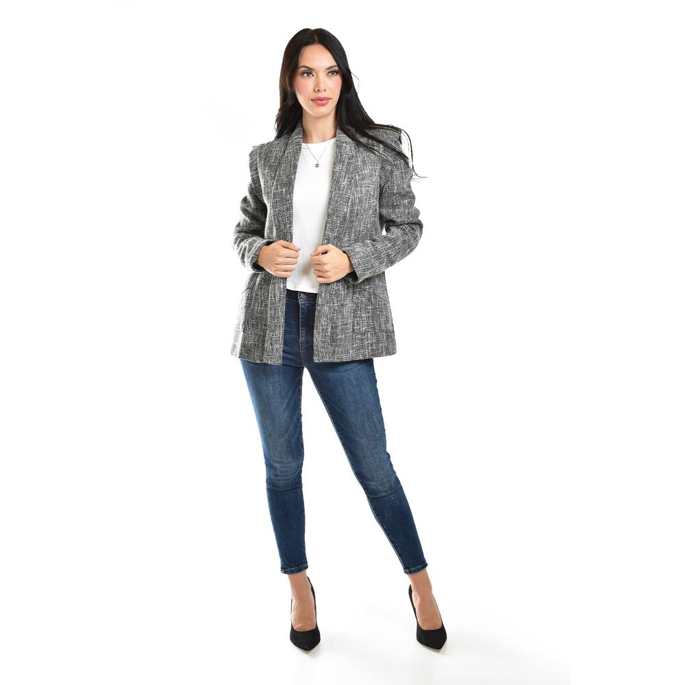 Foto 7 pulgar | Blazer Con Textura Roman Fashion /juvenil, 9192 (gris) Gris