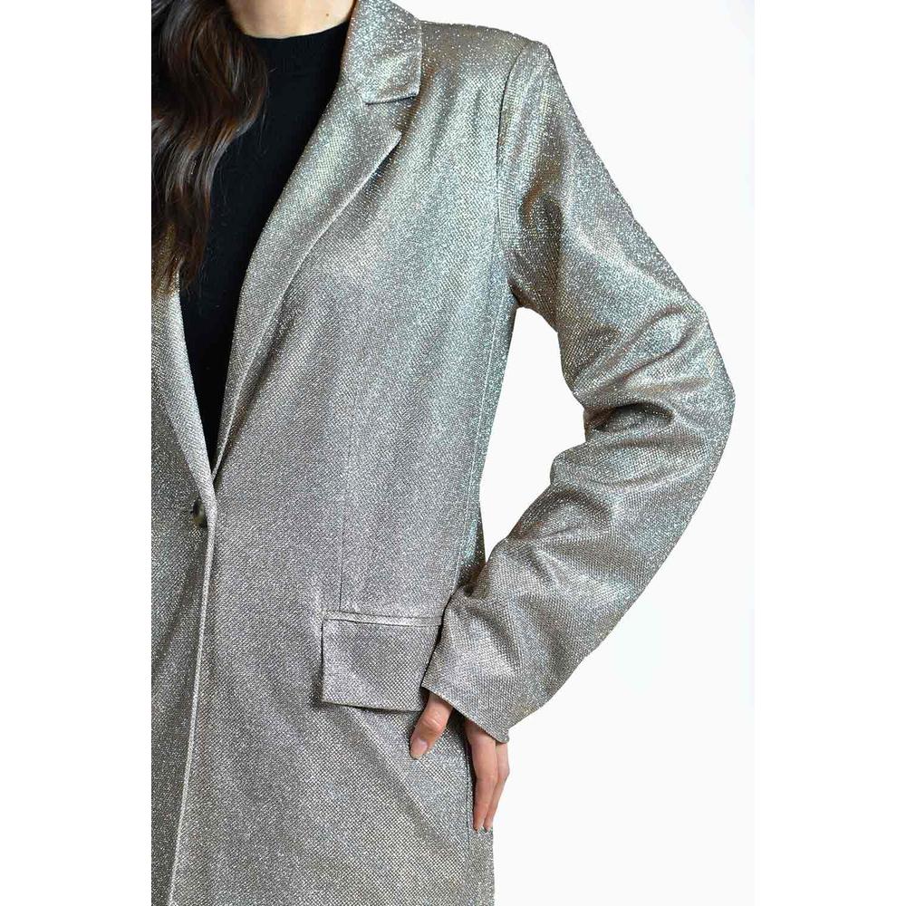 Foto 6 pulgar | Blazer Con Brillo Roman Fashion / Juvenil, 4506 (dorado) Dorado