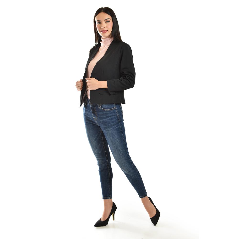 Foto 2 | Blazer Corto Manga 3/4 Roman Fashion /juvenil, 5789 (negro) Negro