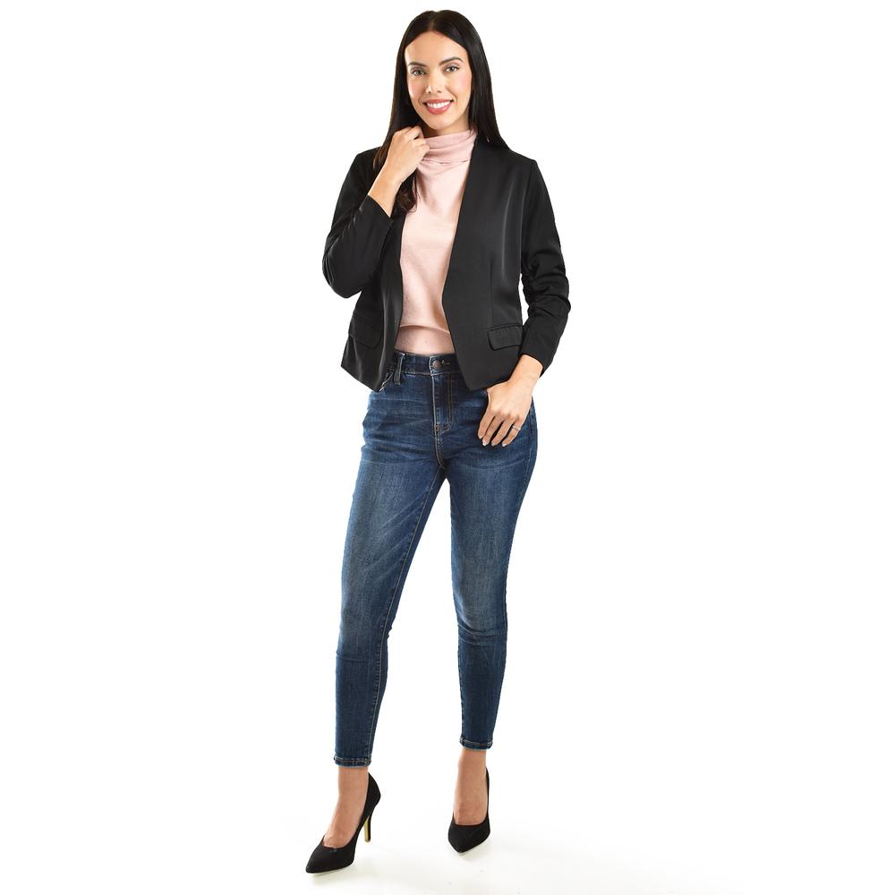 Foto 5 pulgar | Blazer Corto Manga 3/4 Roman Fashion /juvenil, 5789 (negro) Negro