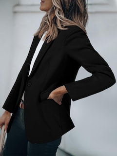 Foto 3 | Blazer Cicy Bell Para Mujer, Casual, Con Frente Abierto, Manga Larga, Color Negro - Venta Internacional.