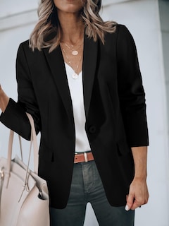 Foto 4 | Blazer Cicy Bell Para Mujer, Casual, Con Frente Abierto, Manga Larga, Color Negro - Venta Internacional.