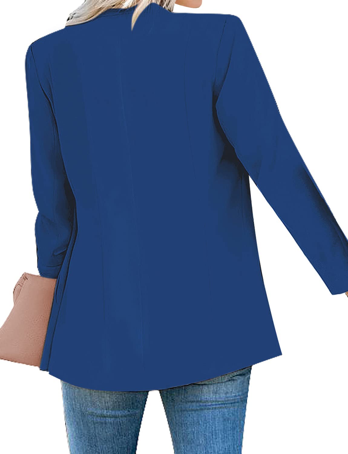 Foto 2 | Chaqueta Tipo Blazer Luvamia Para Mujer, Casual, Con Solapa Y Botones, Color Azul Xxl - Venta Internacional.