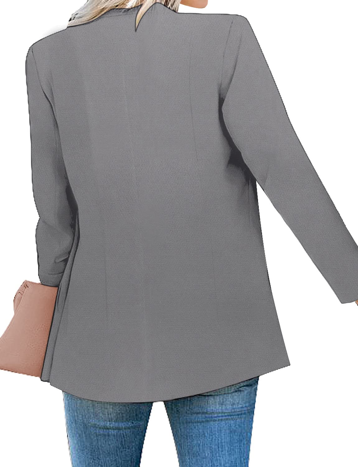 Foto 3 pulgar | Chaqueta Tipo Blazer Luvamia Para Mujer, Color Gris Acero, Talla Xxl 20-22 - Venta Internacional.