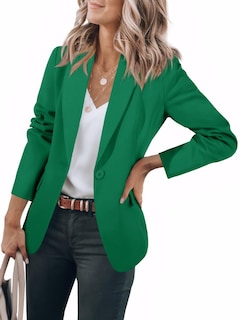 Foto 1 | Blazer Cicy Bell Para Mujer, Casual, Frente Abierto, Manga Larga, Verde - Venta Internacional.
