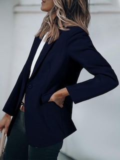 Foto 3 | Blazer Cicy Bell Para Mujer, Casual, Con Frente Abierto, Azul Marino, Oficina - Venta Internacional.
