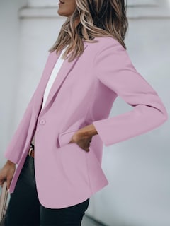 Foto 3 | Blazer Cicy Bell Para Mujer, Manga Larga, Frente Abierto, Color Lavanda - Venta Internacional.