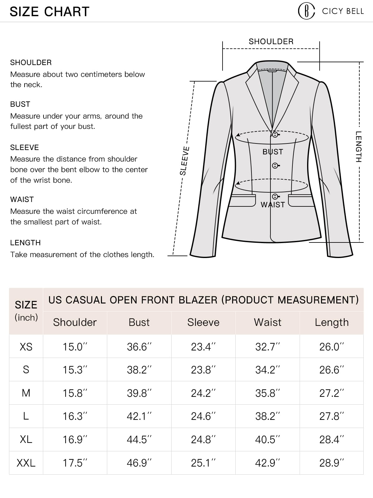 Foto 6 pulgar | Blazer Cicy Bell Para Mujer, Casual, Con Frente Abierto, Verde Claro - Venta Internacional.