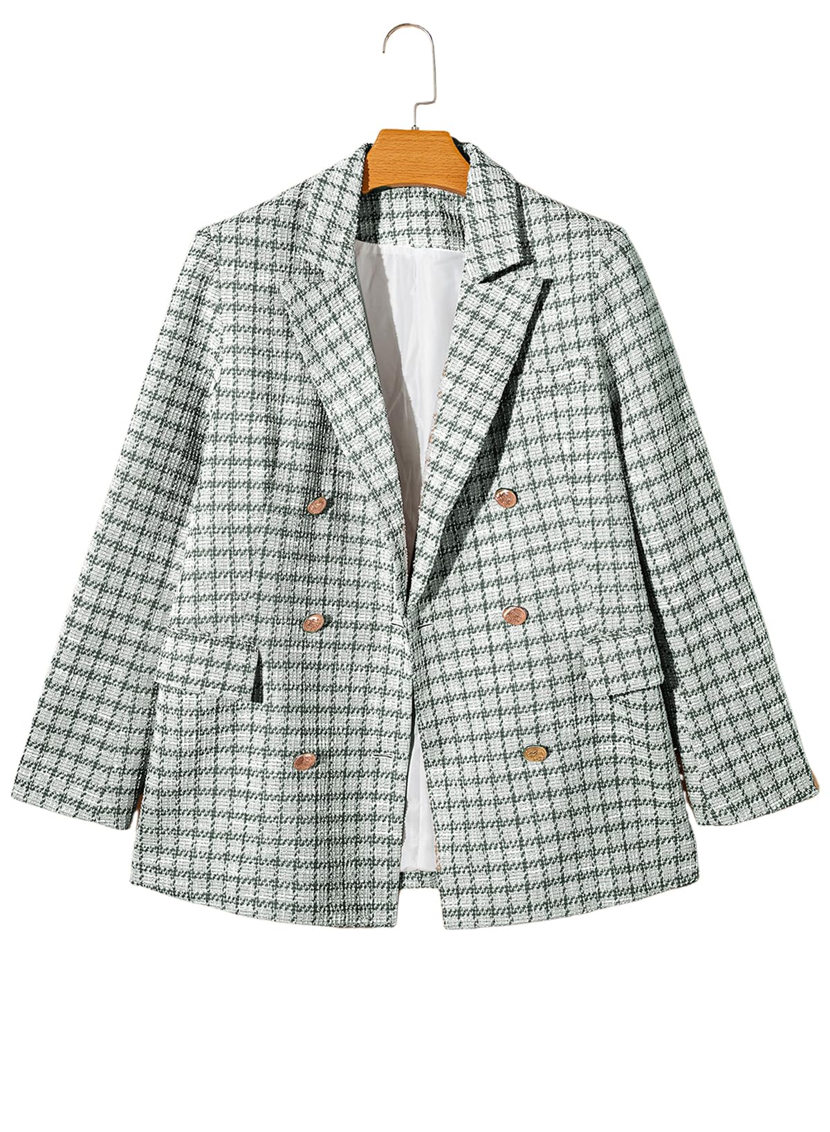Foto 7 | Blazer Happy Sailed Para Mujer, Cuello Con Solapa Y Doble Botonadura - Venta Internacional.