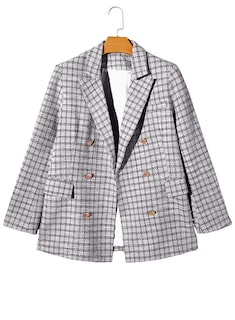 Foto 7 | Blazer Happy Sailed Tweed Para Mujer, Color Blanco, S - Venta Internacional.