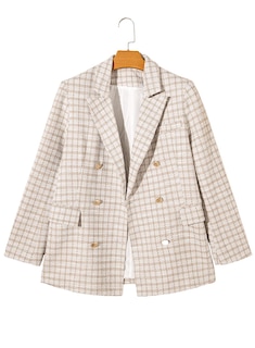Foto 7 | Blazer Happy Sailed Para Mujer, Tela Tejida, Color Beige, Talla Xl - Venta Internacional.