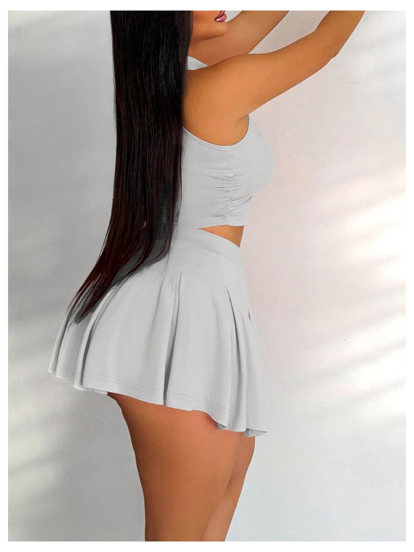 Foto 4 pulgar | Camiseta Corta sin Mangas y Falda Outfit Soly Hux para Mujer - Venta Internacional