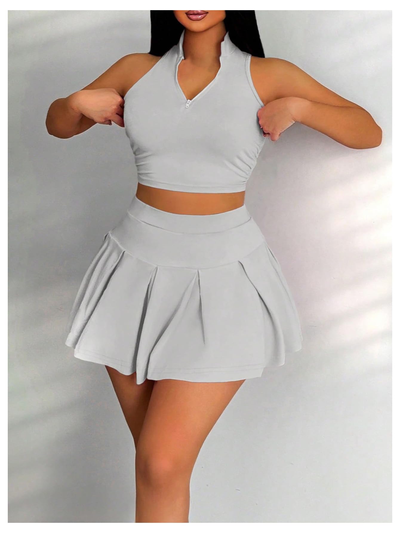 Foto 5 | Camiseta Corta sin Mangas y Falda Outfit Soly Hux para Mujer - Venta Internacional