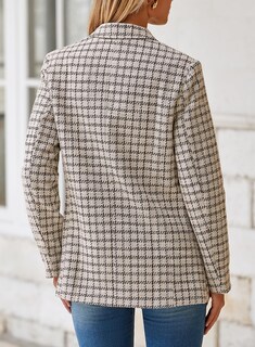 Foto 2 | Chaqueta Tipo Blazer Happy Sailed Tweed Con Doble Botonadura Para Mujer - Venta Internacional.