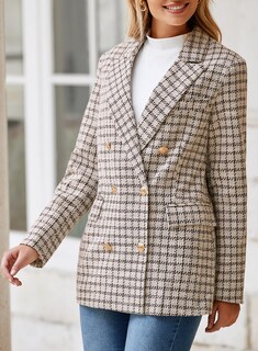 Foto 5 | Chaqueta Tipo Blazer Happy Sailed Tweed Con Doble Botonadura Para Mujer - Venta Internacional.