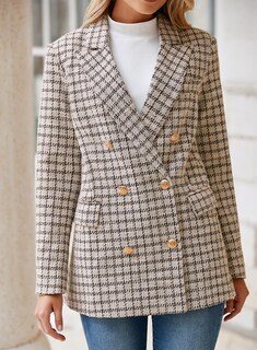 Foto 6 | Chaqueta Tipo Blazer Happy Sailed Tweed Con Doble Botonadura Para Mujer - Venta Internacional.
