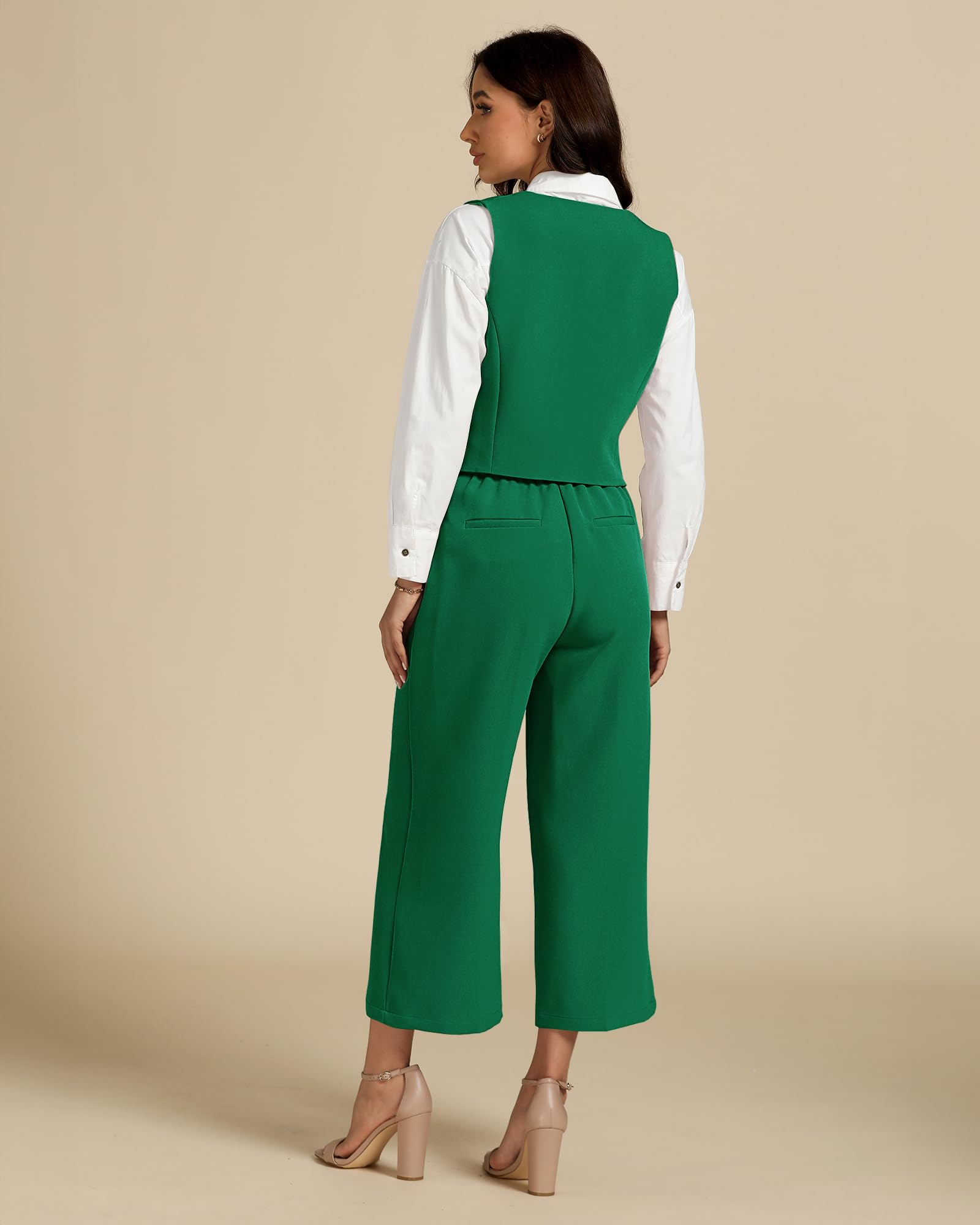 Foto 2 | Conjuntos De Verano De Dos Piezas Luvamia Business Casual Para Mujer - Venta Internacional.