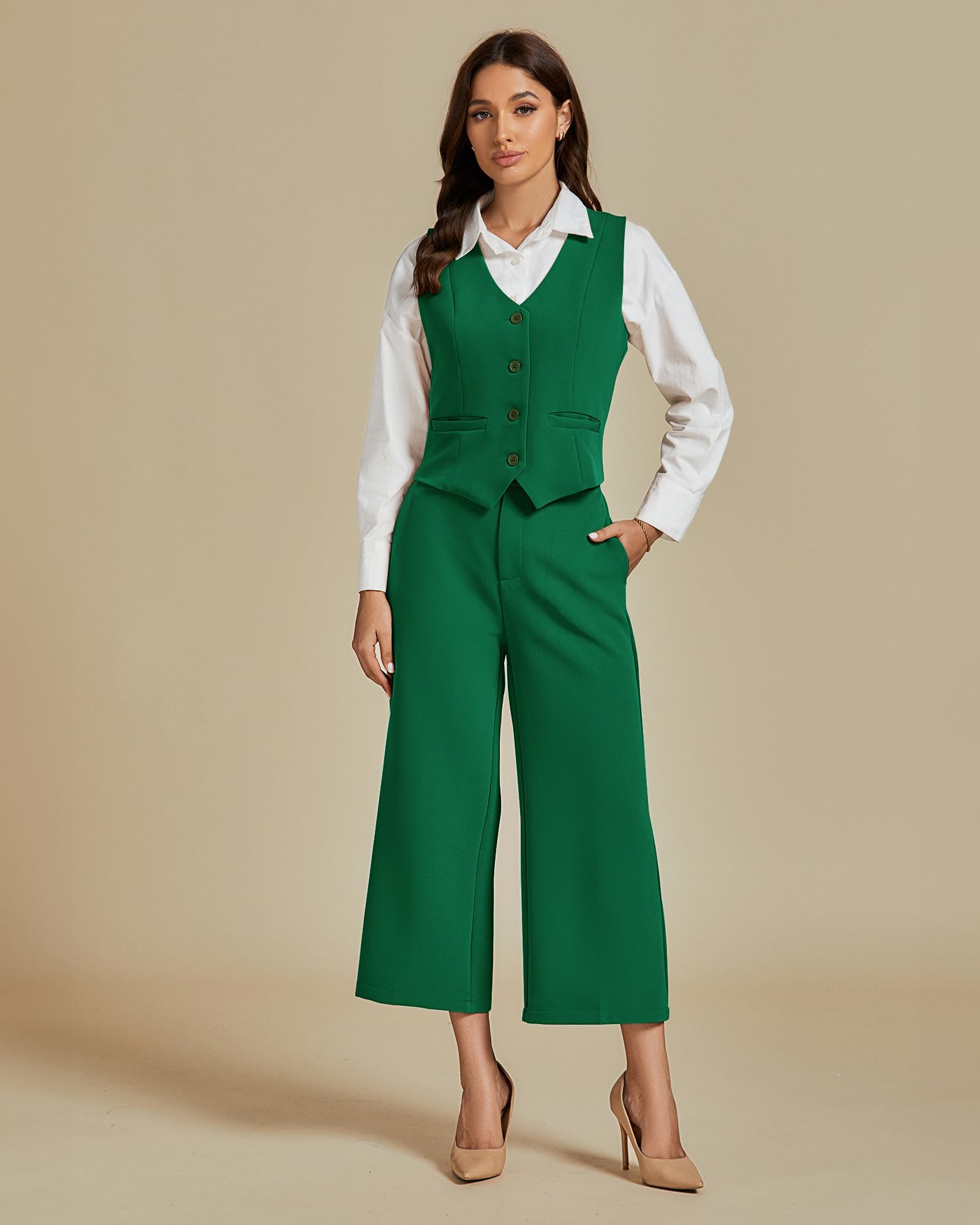 Foto 4 pulgar | Conjuntos De Verano De Dos Piezas Luvamia Business Casual Para Mujer - Venta Internacional.