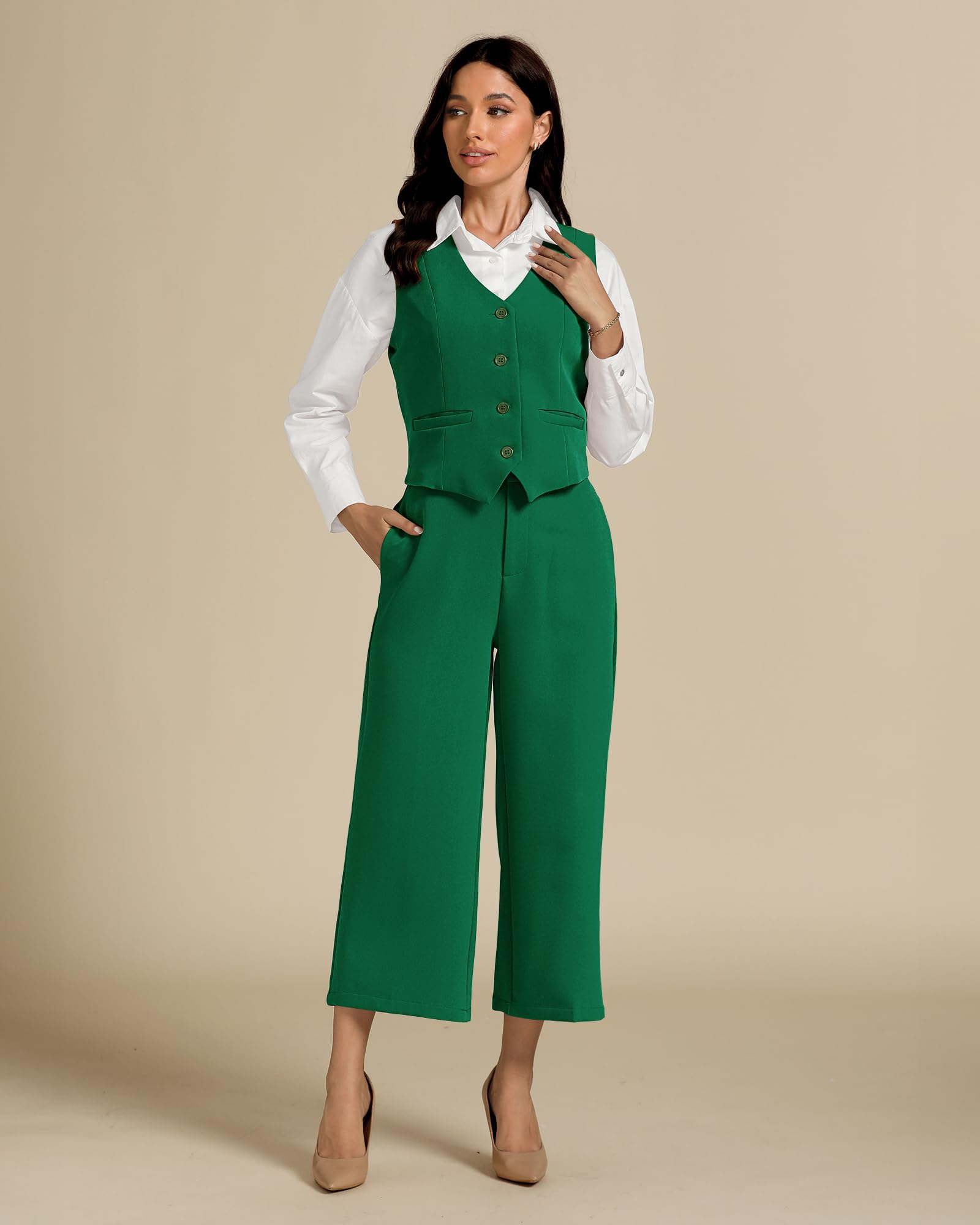 Foto 5 pulgar | Conjuntos De Verano De Dos Piezas Luvamia Business Casual Para Mujer - Venta Internacional.