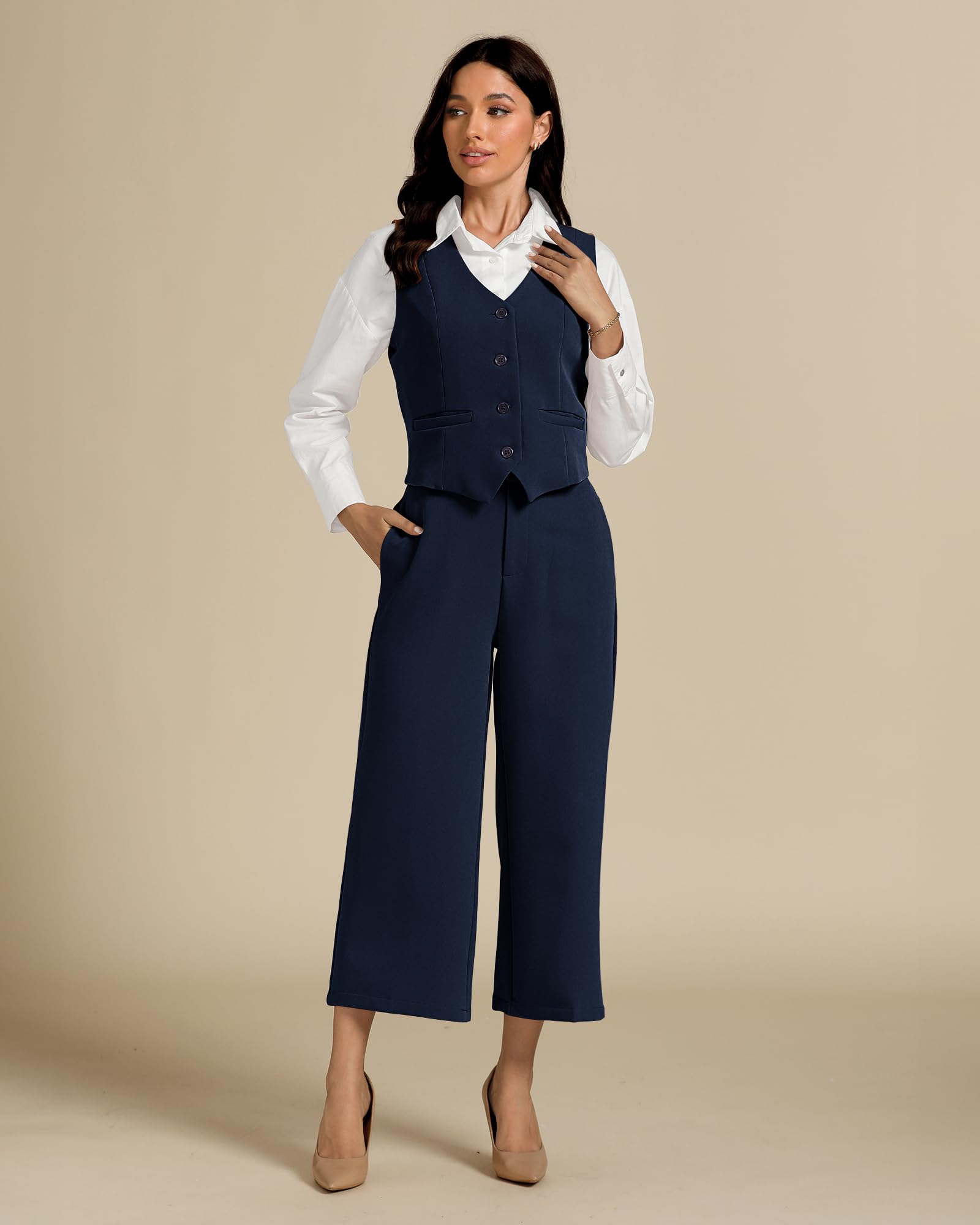 Foto 4 | Conjunto De Ropa Luvamia Summer Para Mujer Azul Oscuro Xl - Venta Internacional.