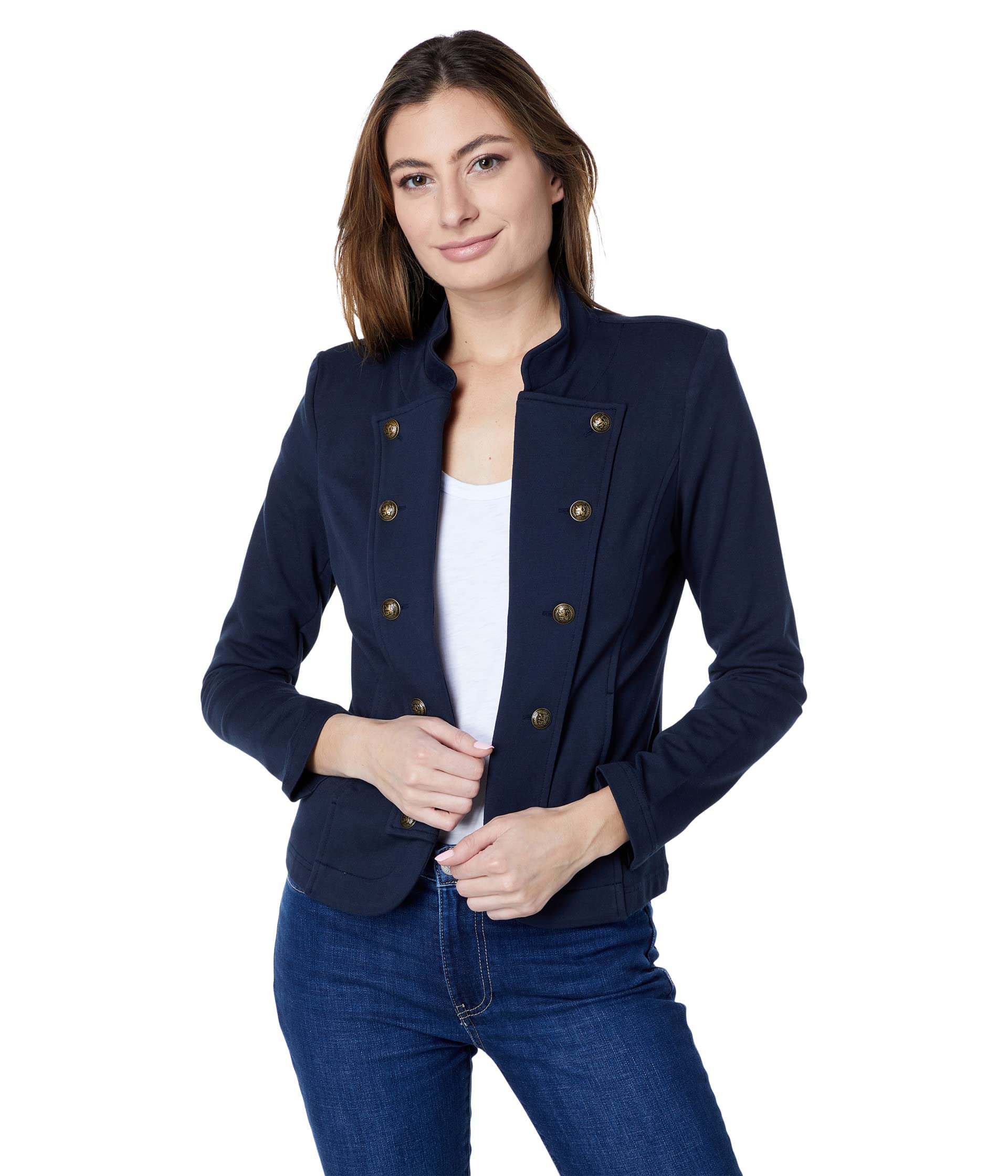 Foto 2 pulgar | Chaqueta Tommy Hilfiger Band Sky Captain Para Mujer, Talla Sm - Venta Internacional.