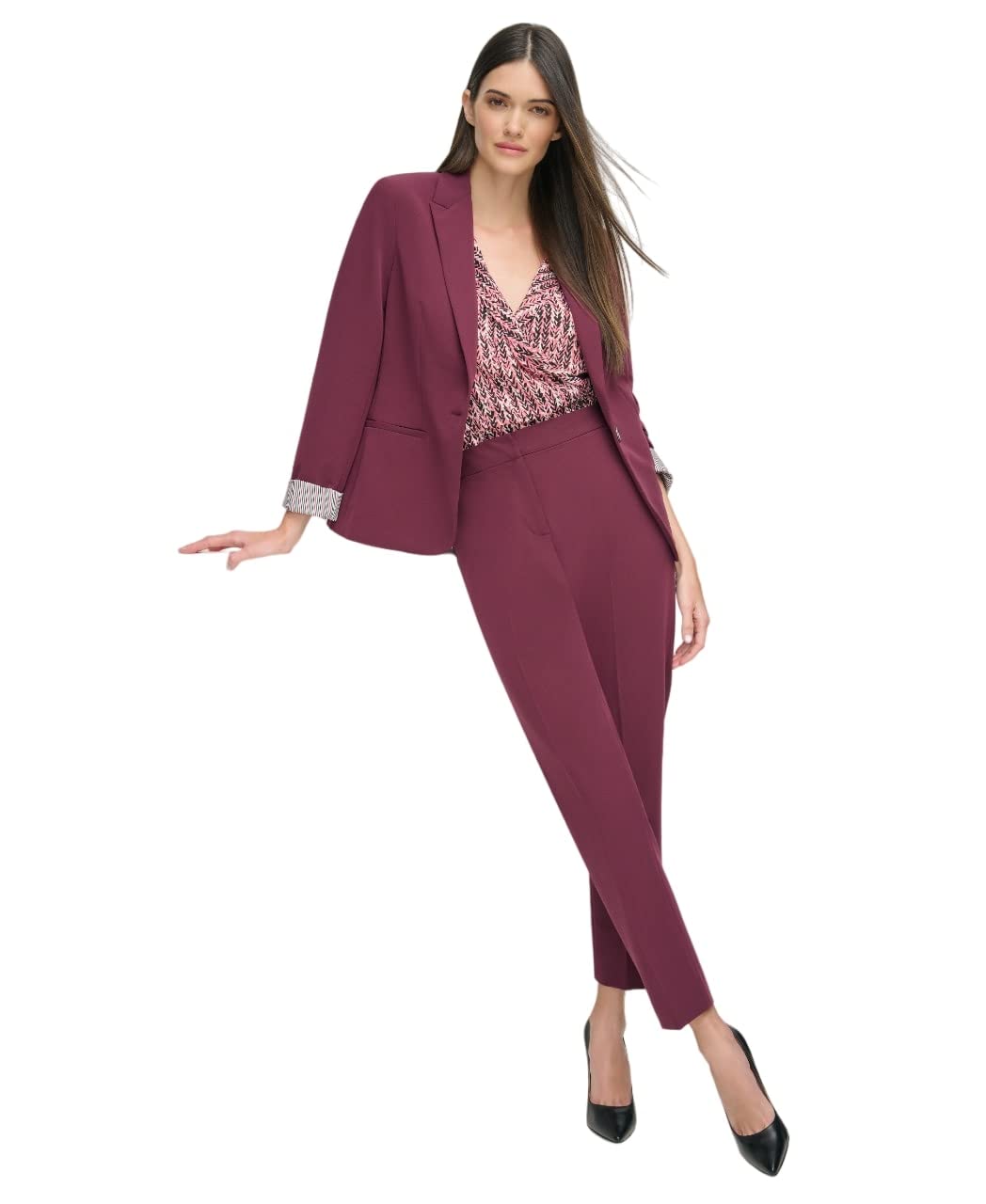 Foto 4 pulgar | Chaqueta De Negocios Blazer Tommy Hilfiger Para Mujer Winetasting - Venta Internacional.