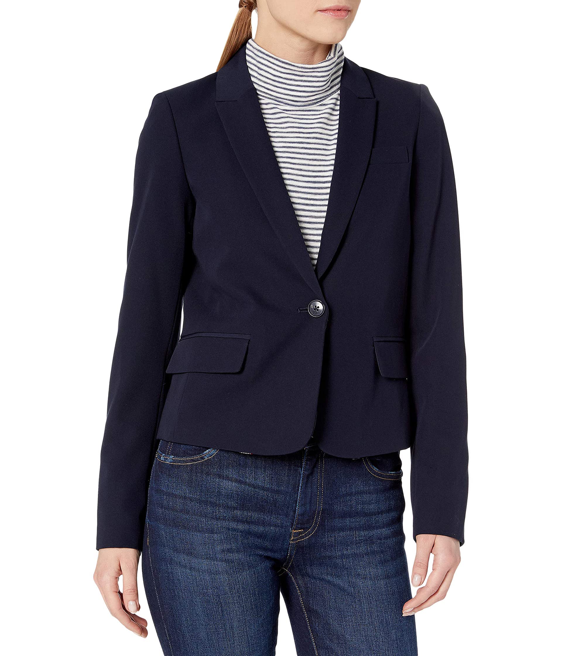 Foto 2 pulgar | Chaqueta Tommy Hilfiger Business Midnight Shadow Para Mujer, Talla 14 - Venta Internacional.