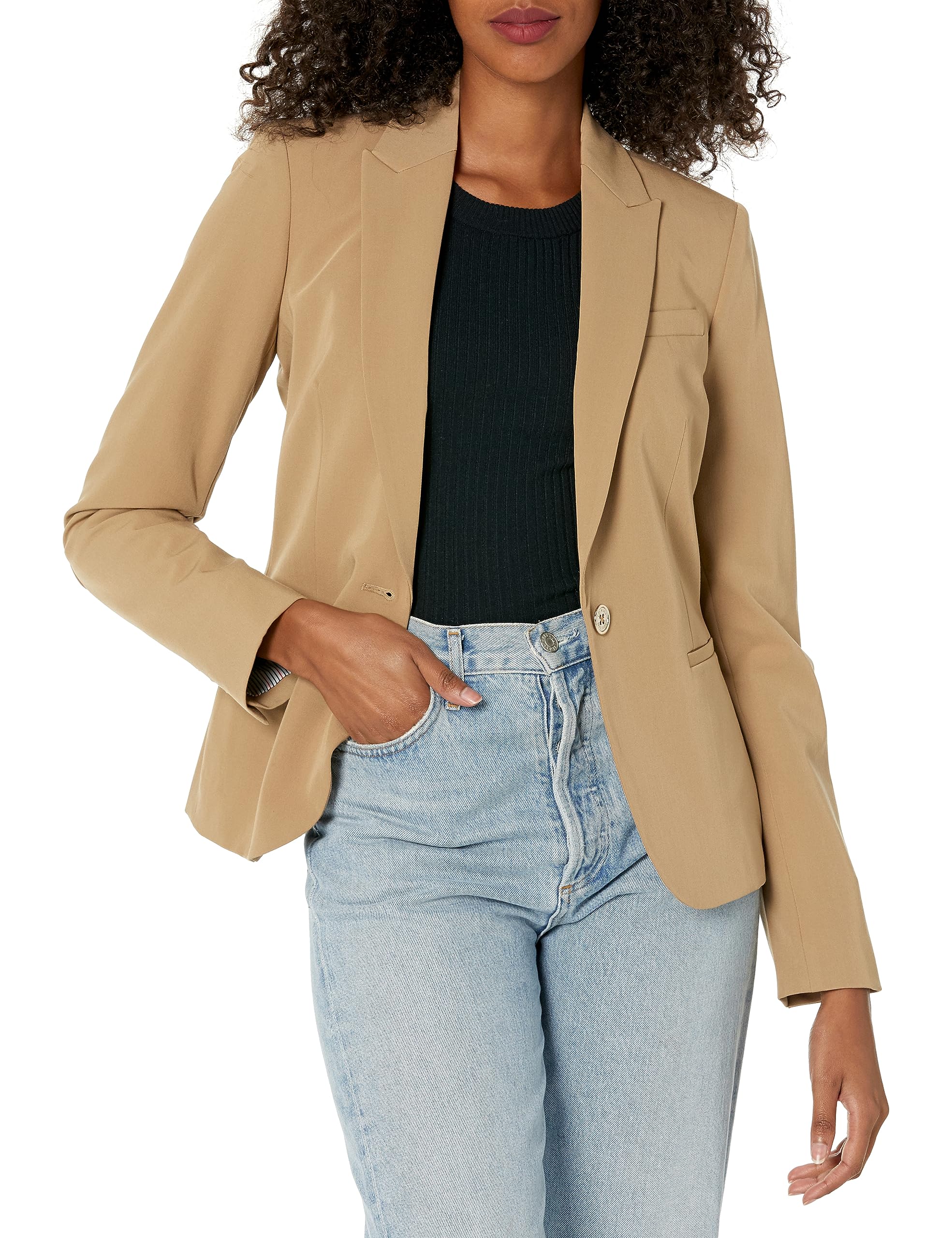 Foto 2 pulgar | Chaqueta Tommy Hilfiger Para Mujer Business Tiger Eye, Talla 2 - Venta Internacional.
