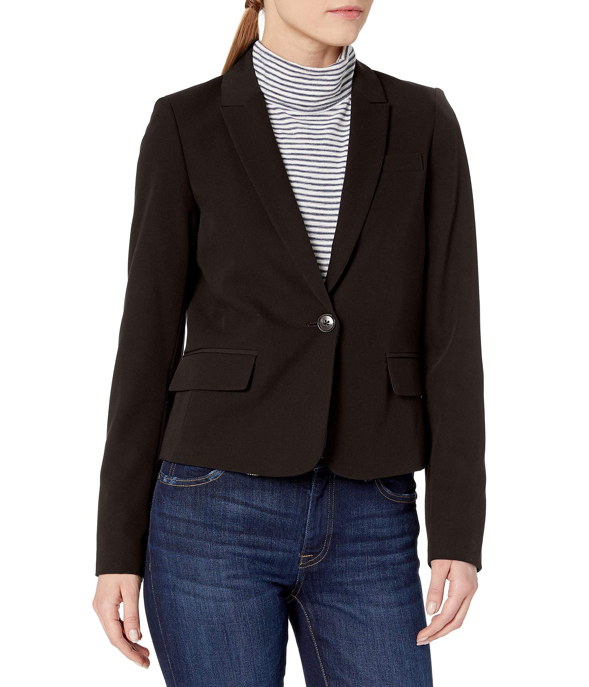 Foto 1 | Chaqueta Profesional Blazer Tommy Hilfiger Para Mujer, Talla 8, Negra - Venta Internacional.