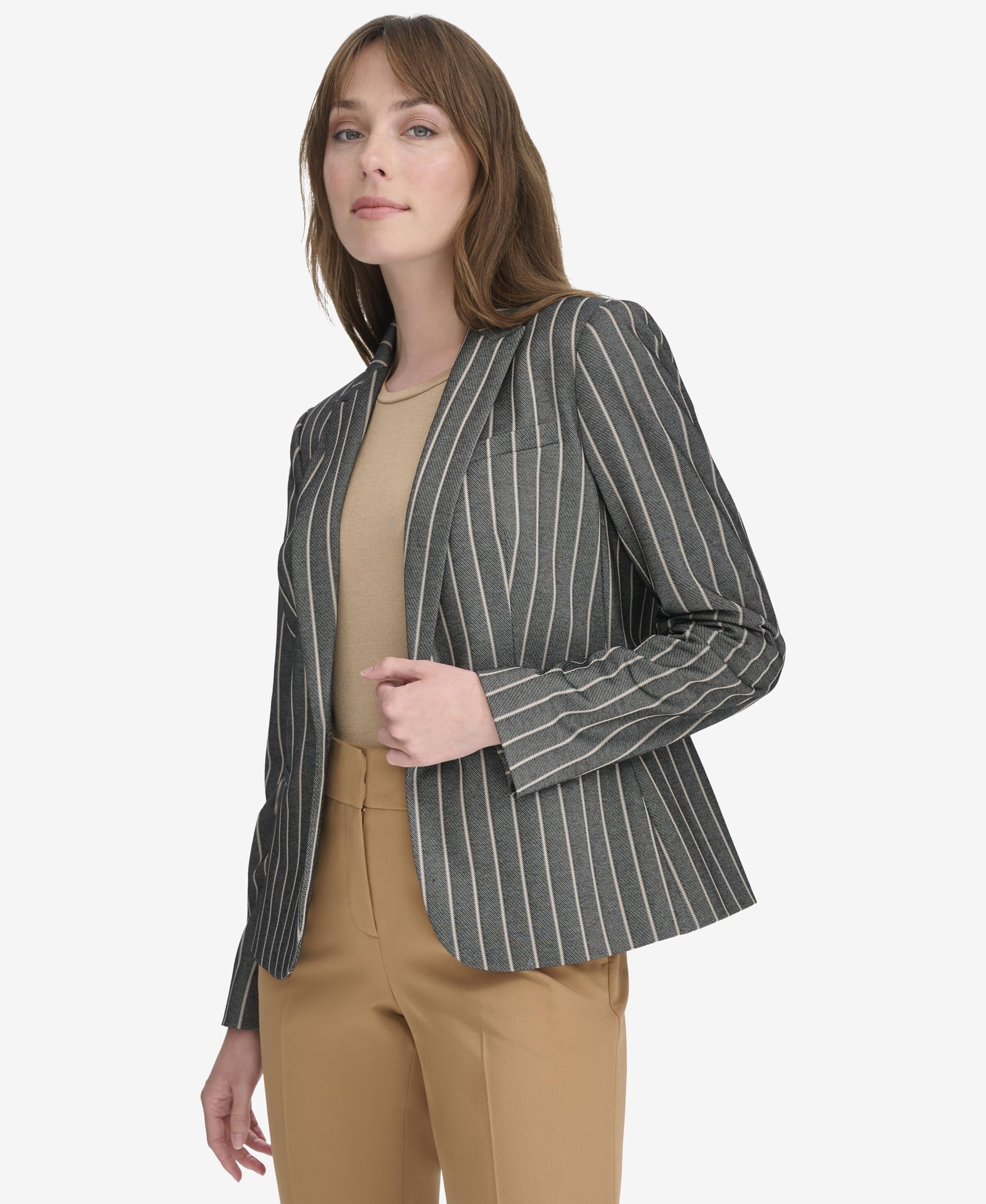 Foto 4 pulgar | Chaqueta De Negocios Para Mujer, Modelo Tommy Hilfiger, Modelo Blazer, Talla 8, Color Negro - Venta Internacional.