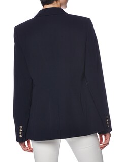 Foto 2 | Chaqueta Tommy Hilfiger Deep Midnight Con Un Botón Para Mujer - Venta Internacional.