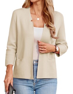 Foto 1 | Chaqueta Estilo Blazer Grace Karin Para Mujer, Manga 3/4, Punto M, Color Beige - Venta Internacional.