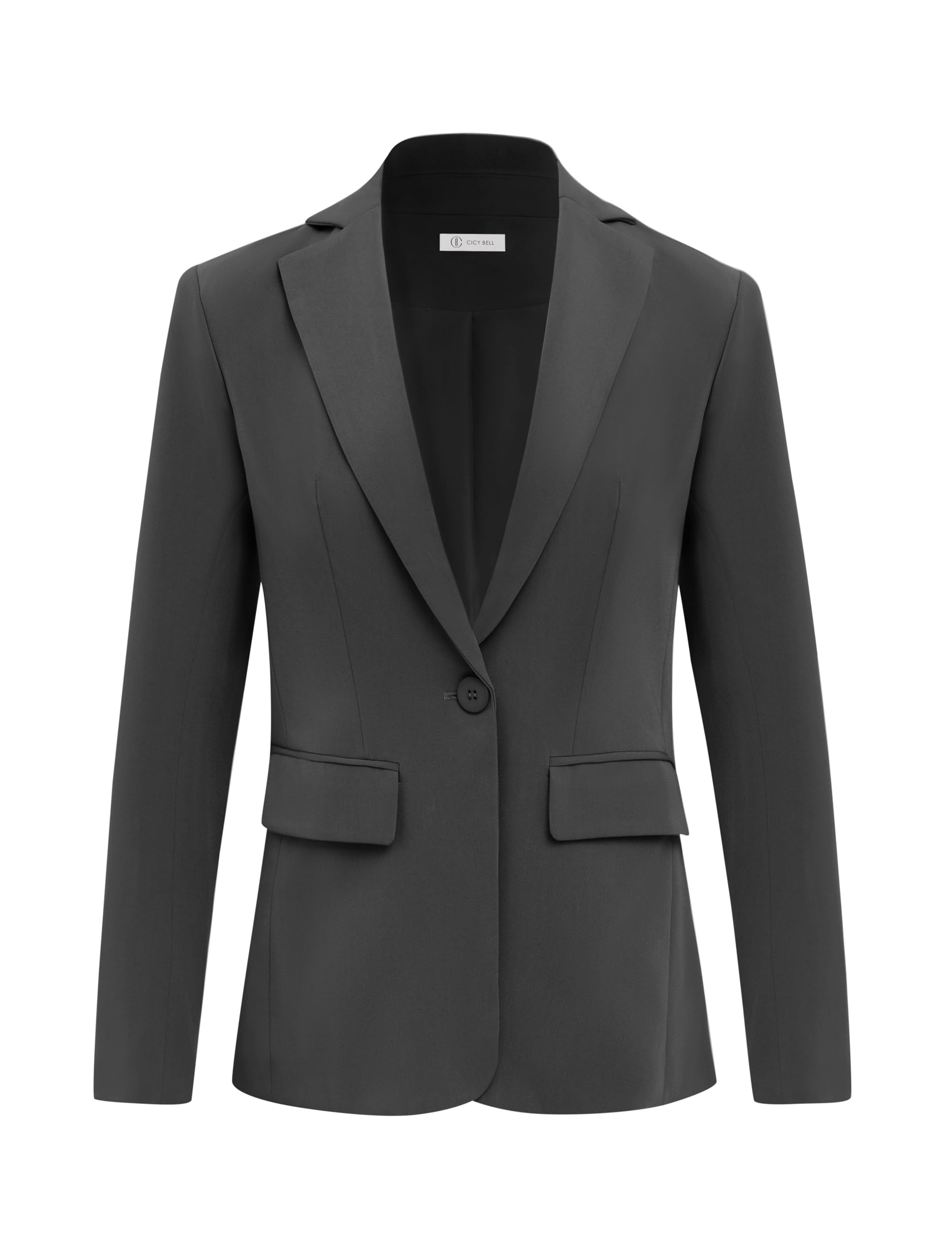 Foto 2 pulgar | Blazer Cicy Bell Casual De Manga Larga Con Frente Abierto Para Mujer - Venta Internacional.